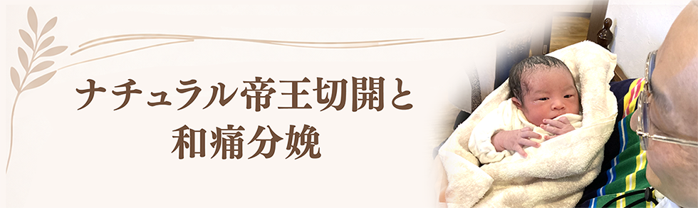 ナチュラル帝王切開と和痛分娩
